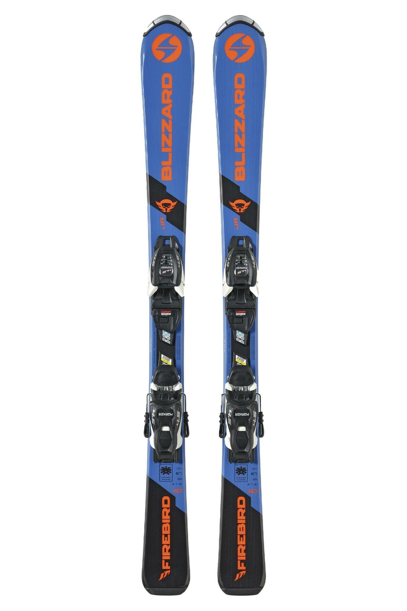 Горные лыжи с креплениями BLIZZARD Firebird Jr L110-140+Fdt Jr 7 Blue/Orange (см:130)