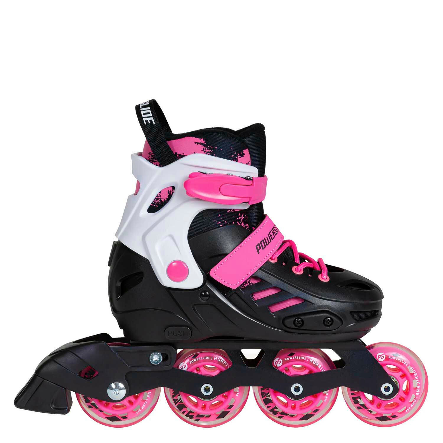 Роликовые коньки Powerslide Khaan Junior SQD Black/White/Pink (EUR:39-42)