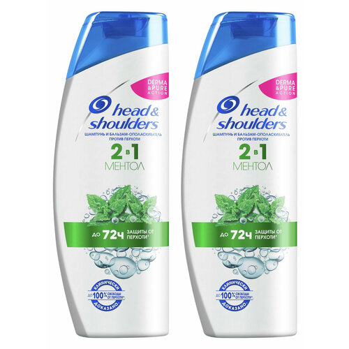 Head&Shoulders Шампунь против перхоти Ментол, 400мл, 2 шт