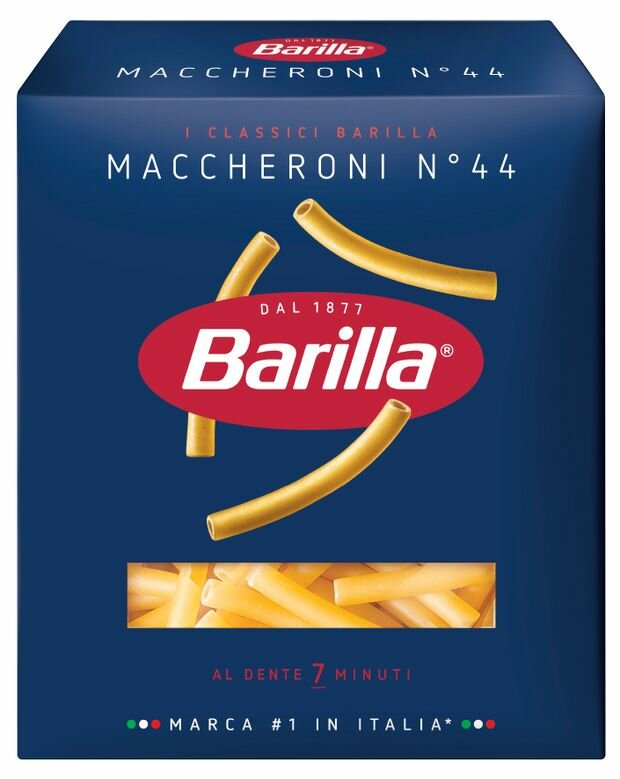 Barilla Макароны Maccheroni n.44, трубочки, 450 г — фото 1
