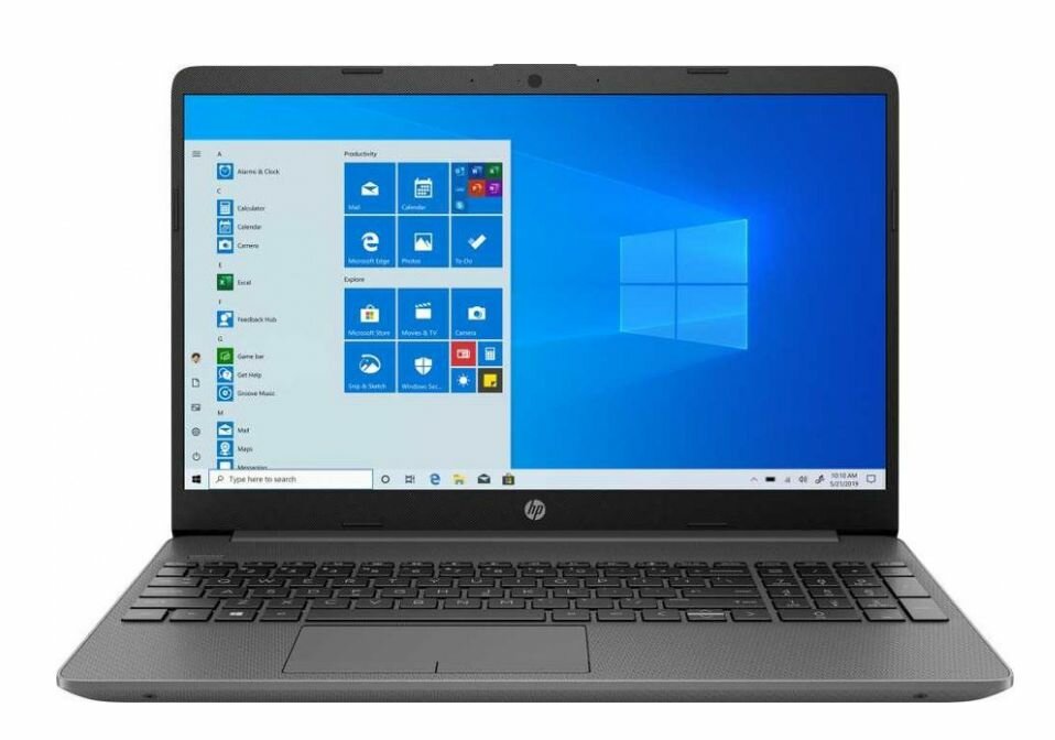 15,6" Ноутбук HP Laptop 15-DW1167UR (2X0S4EA) серый - 1920x1080, IPS, Intel Pentium Gold 6405U, ядра: 2 x 2,4 ГГц, 4 ГБ, SSD 512 ГБ, Intel UHD Graphics, Windows 10 Home
