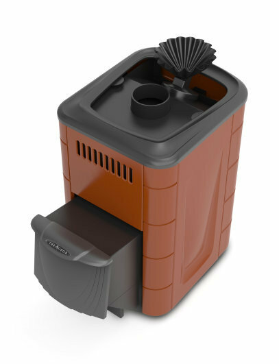 Печь банная Гейзер Мини 2016 Carbon терракота ДА ЗК (ТМФ)