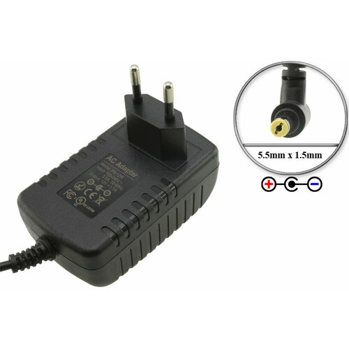 Адаптер блок питания 12V 15A - 2A 55mm x 15mm AD-12 AD-12MLA PN-12W вилка для синтезатора и пианино Casio CDP CTK PX WK серий 1700₽
