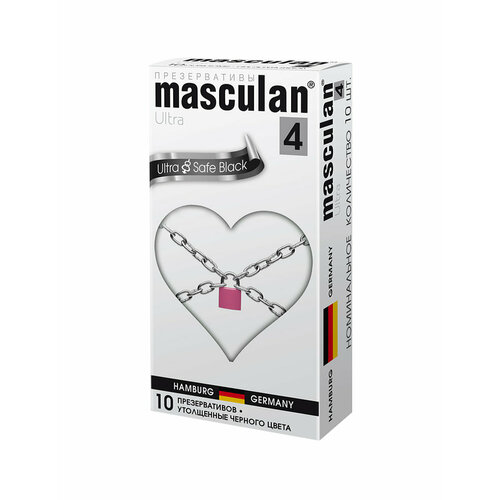 фото Презервативы masculan ultra safe black ультрапрочные, 10 шт.