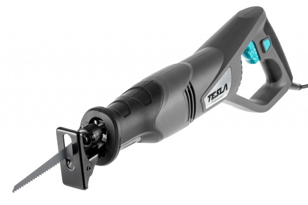 Пила сабельная TESLA 850W TJ950C 674284 с регулировкой глубины реза бесключевая смена оснастки