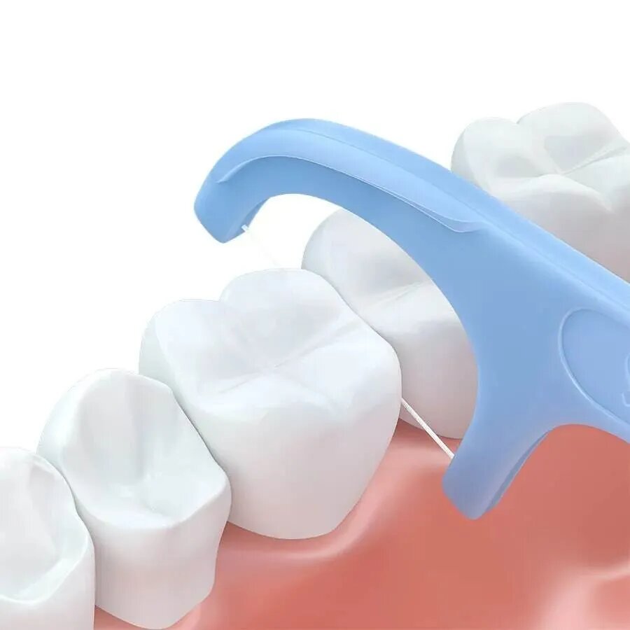 Зубные Нити Зубная нить Soocas Dental Floss Pick (D1-CN1)/ Флоссер, 1 упаковка, 50 шт