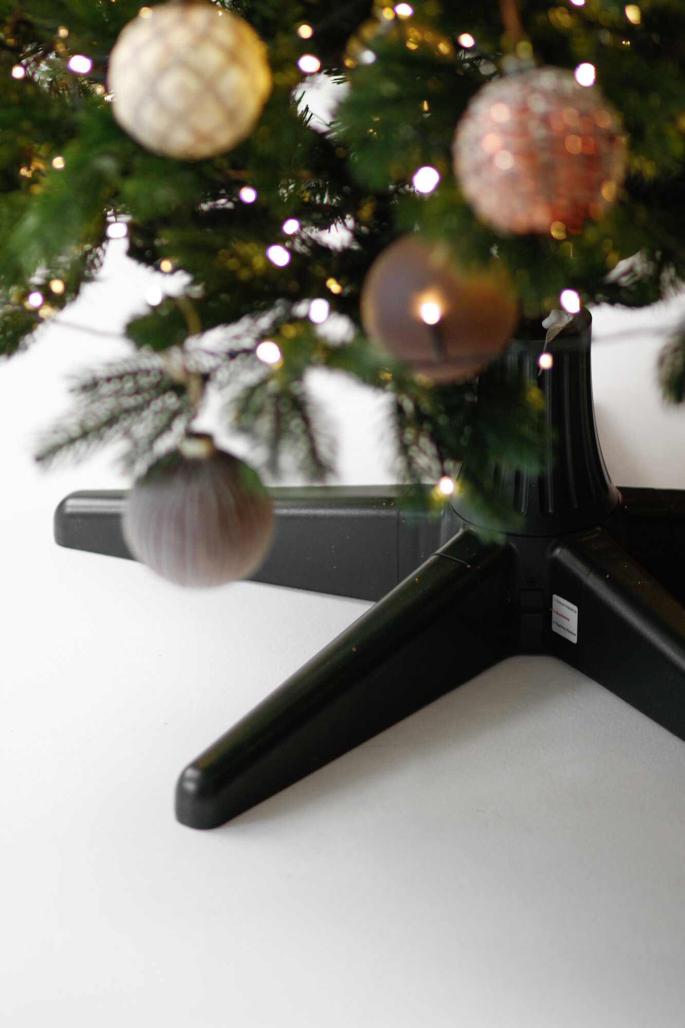 Подставка под елку вращающаяся 65х205 см d32мм 220В цвет зеленый