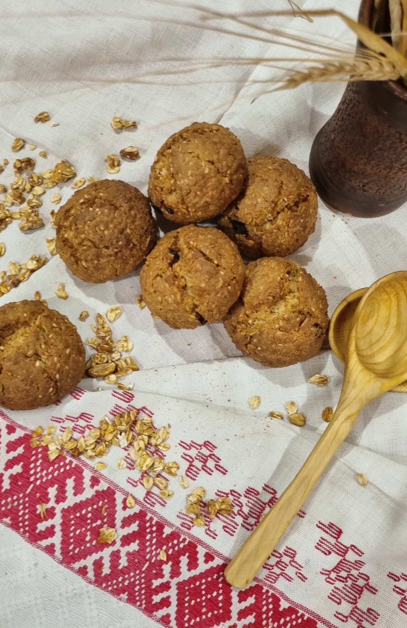 Овсяное печенье Клюква- Кунжут, 500 гр