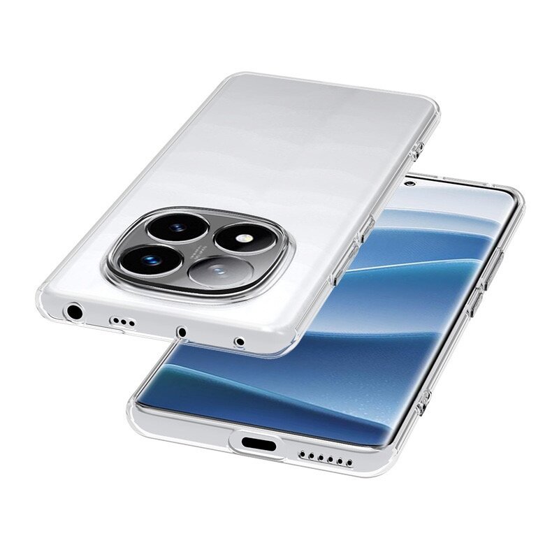 Чехол прозрачный для Xiaomi Redmi Note 14 Pro 5G/Xiaomi Redmi Note 14 Pro+ (Сяоми Редми Нот 14 Про / Редми Нот 14 Про+) — фото 1