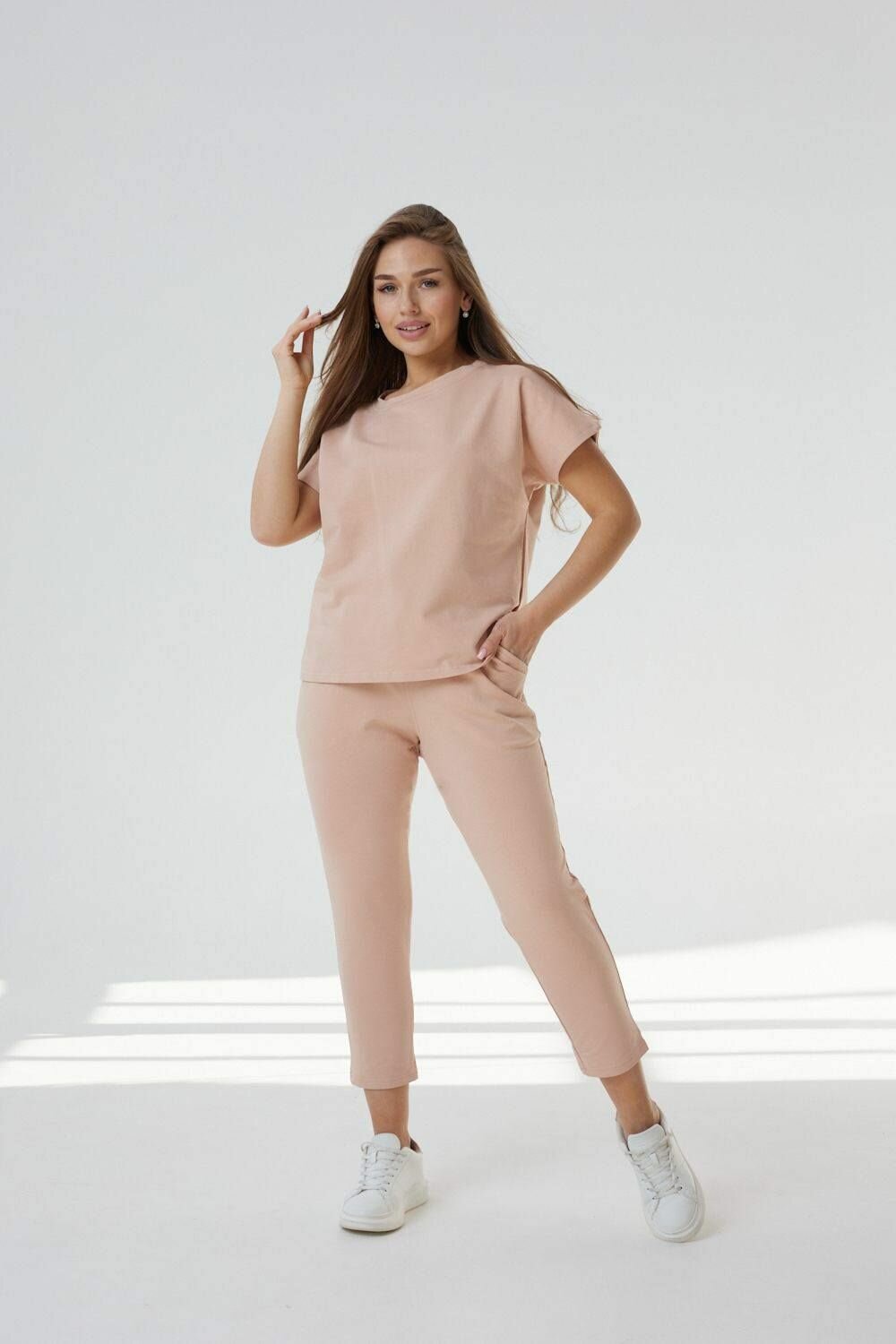 Комплект одежды MODALINA, размер 52, бежевый