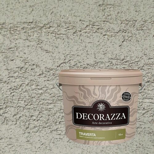 Изображение товара Декоративная штукатурка с эффектом натурального камня травертина Decorazza Traverta (15кг) TR 10-42