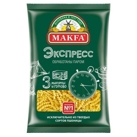 Макаронные изделия Makfa спиральки экспресс, 400г