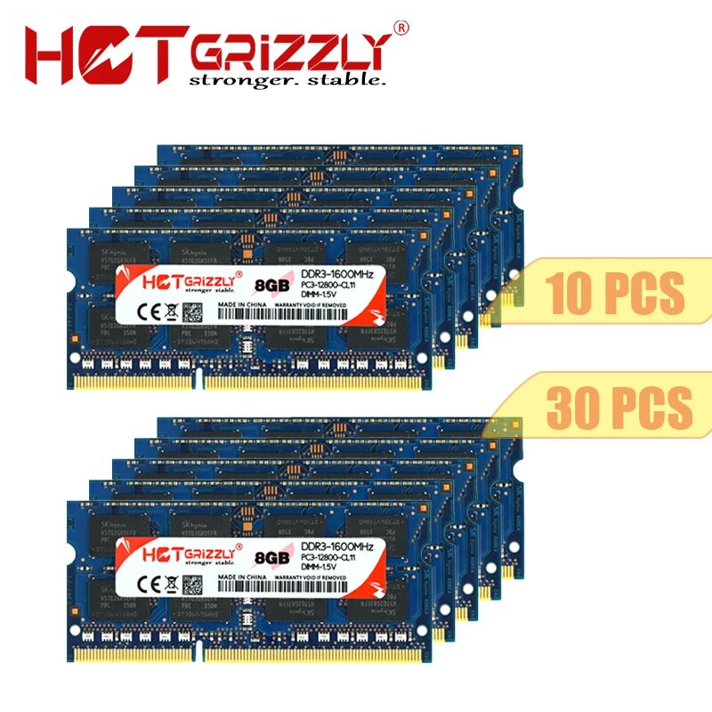 DDR3/DDR3L SO-DIMM память 4ГБ/8ГБ 1066/1333/1600 МГц, 10x PC3 4GB 1600MHz
