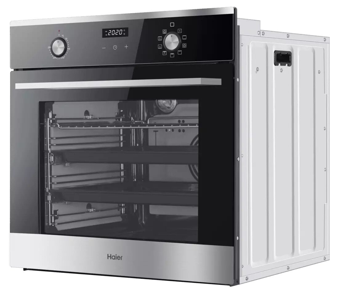 Духовой шкаф Haier HOX-P09CGBX, гриль, конвекция, телескопические направляющие — фото 1
