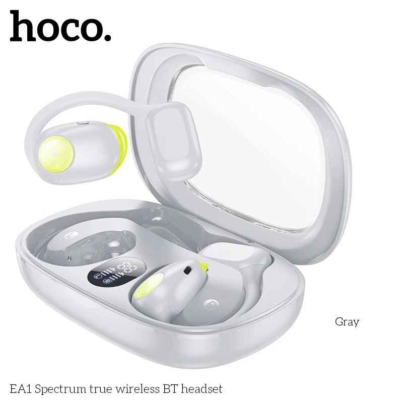 Bluetooth-наушники HOCO EA1 с микрофоном и шумоподавлением, серый