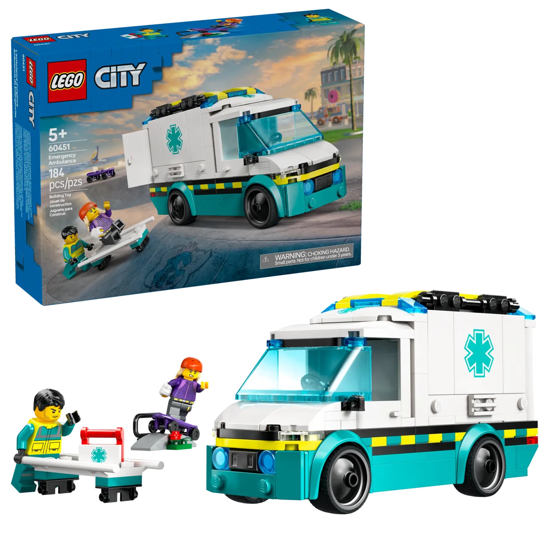 Конструктор LEGO Сity Скорая помощь 60451