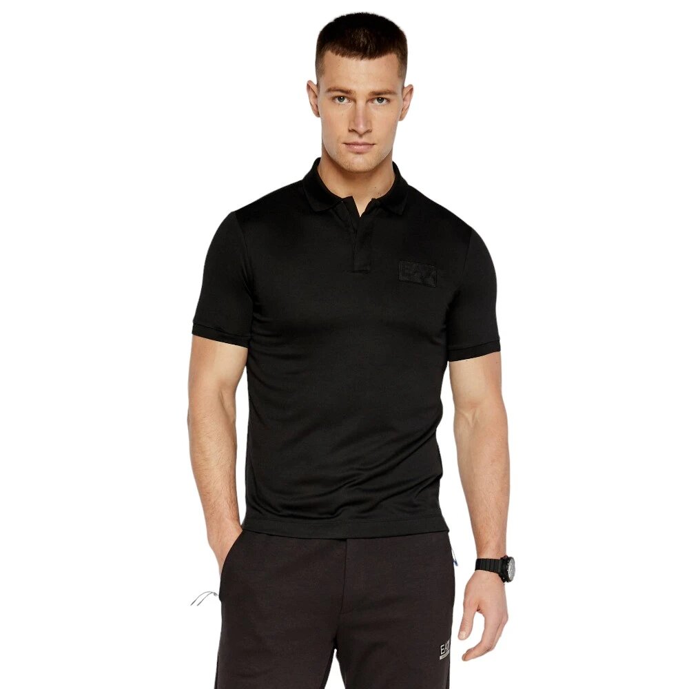 Поло EA7 EMPORIO ARMANI, размер M, черный