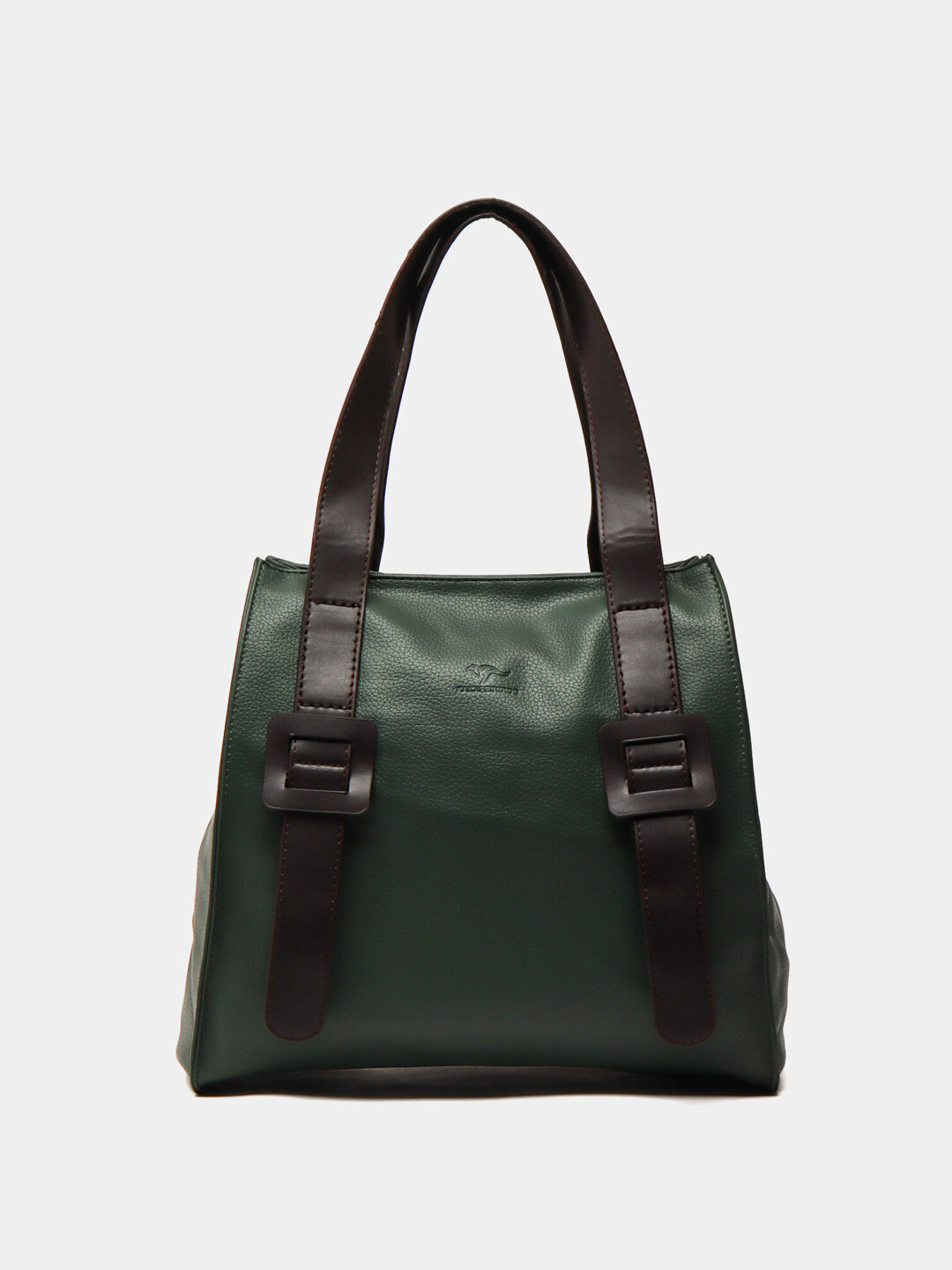 Сумка  Kangaroo Dual Handle Tote, фактура гладкая, зеленый,