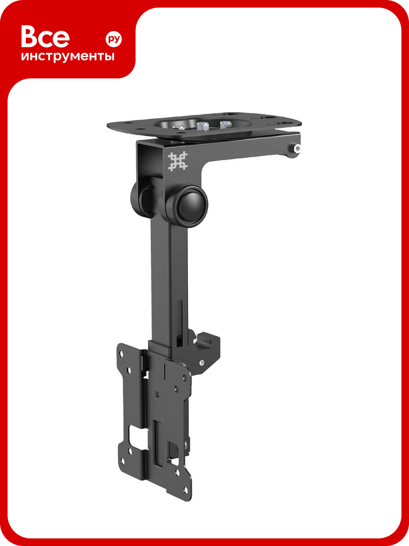 Кронштейн UNITEKI потолочный подполочный наклонно поворотный телескопический складной быстросъемный lcd3110cb для телевизора или монитора диагональ 17-32 дюймов SNM3110CB