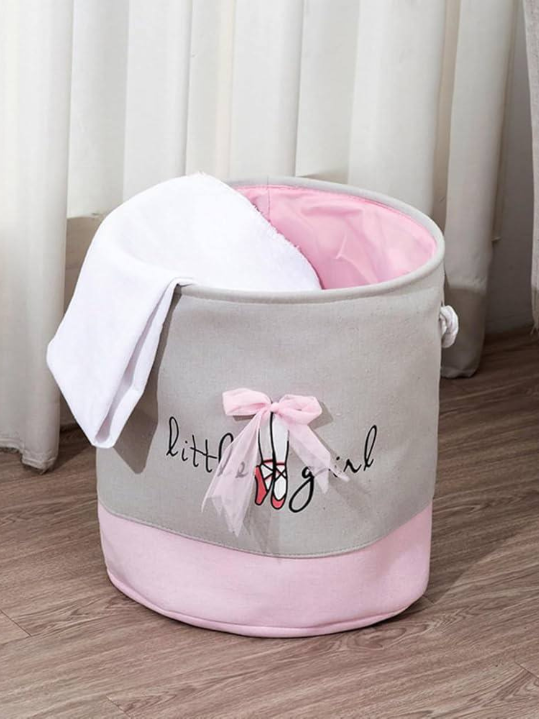 Тканевый органайзер для игрушек Little Girl, складная корзина для хранения