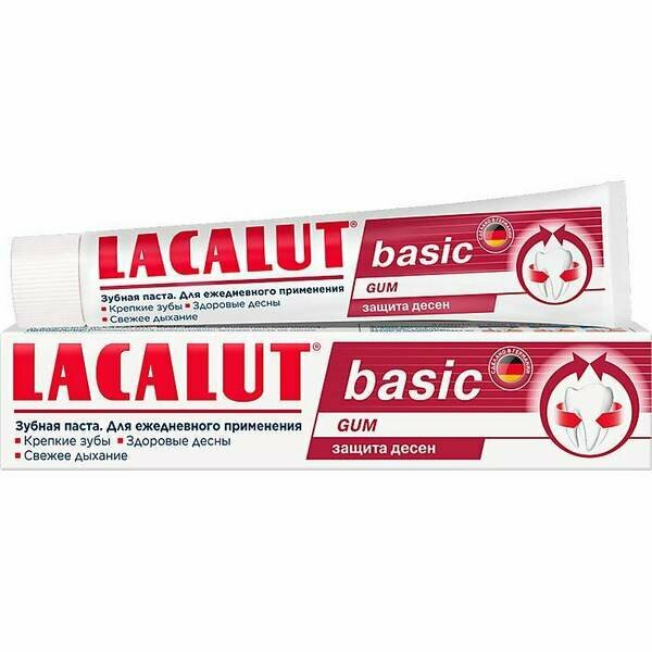 Lacalut Зубная паста Basic Gum для защиты десен, 65 г (Lacalut, ) - фото №10