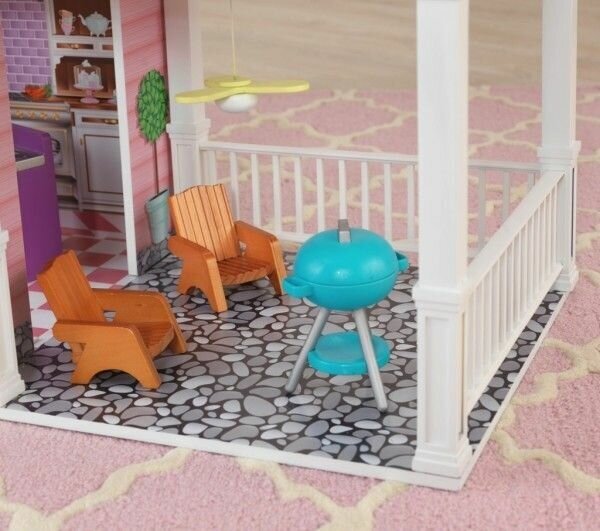 Дом KidKraft для классических кукол до 32 см Загородная усадьба с мебелью - фото №12