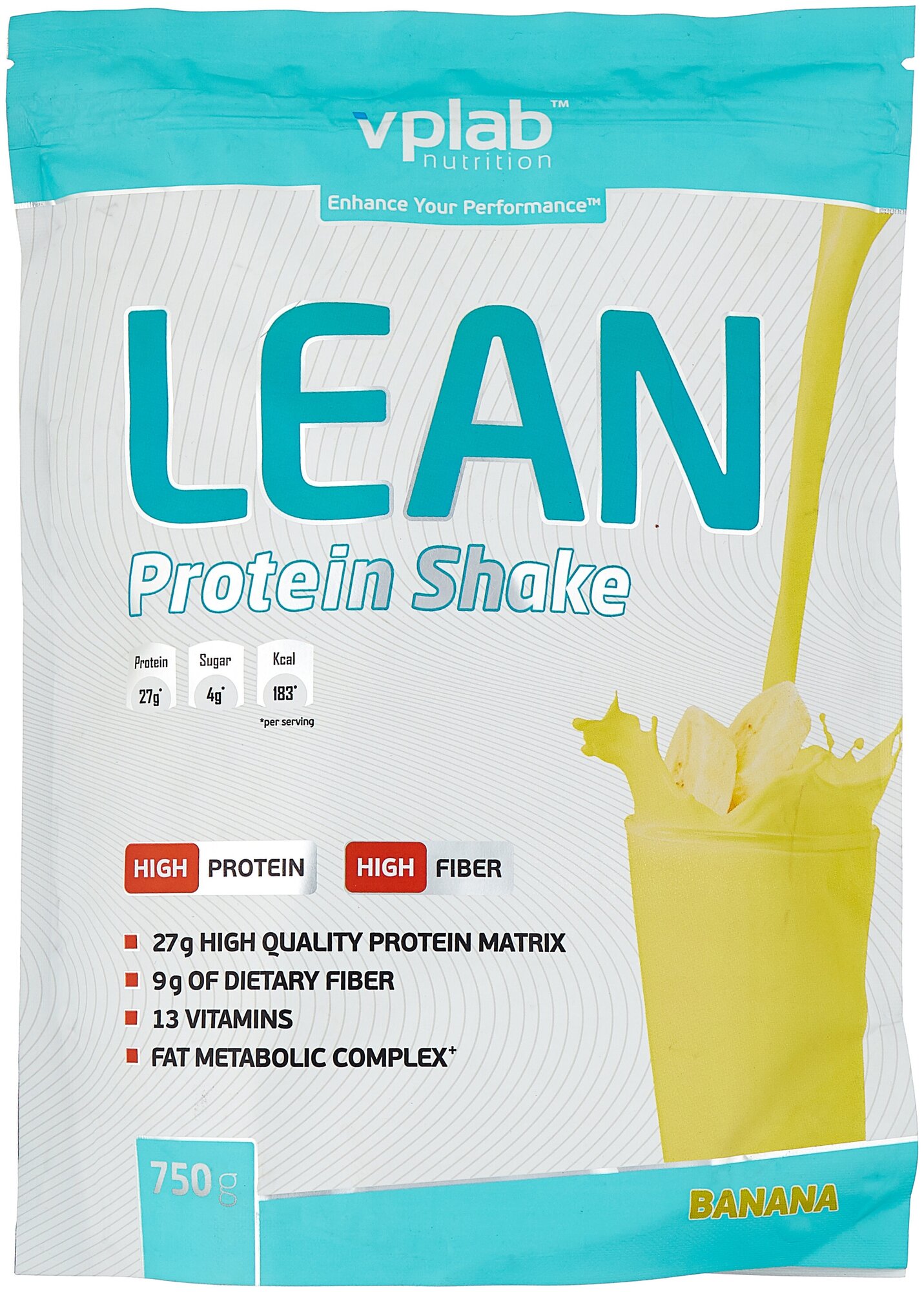 Протеин мультикомпонентный VP Laboratory Lean Protein Shake (750 г) Банан