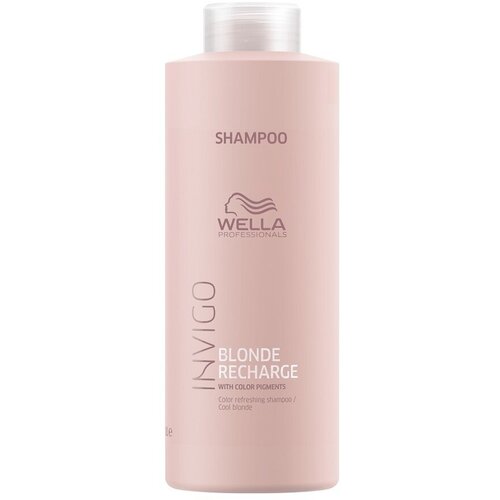 Wella professionals Wella Invigo Blond Recharge Шампунь-нейтрализатор желтизны для холодных светлых оттенков 1000 мл шампунь pro master нейтрализатор желтизны dikson с экстрактом черники и протеинами пшеницы 1000 мл