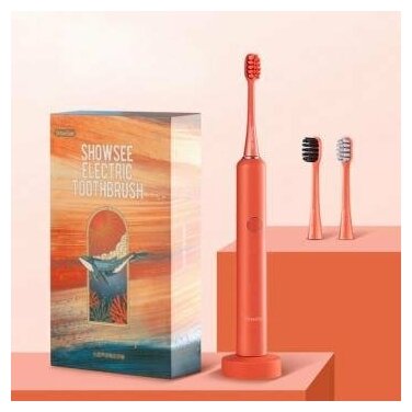 Электрическая зубная щетка Xiaomi ShowSee D2 Sonic Toothbrush Travel Box Orange (D2-P/DHZ-P) - фото №4