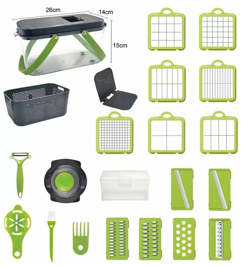 Многофункциональная овощерезка Veggie Slicer 22 в 1 / эксклюзивная - фотография № 6