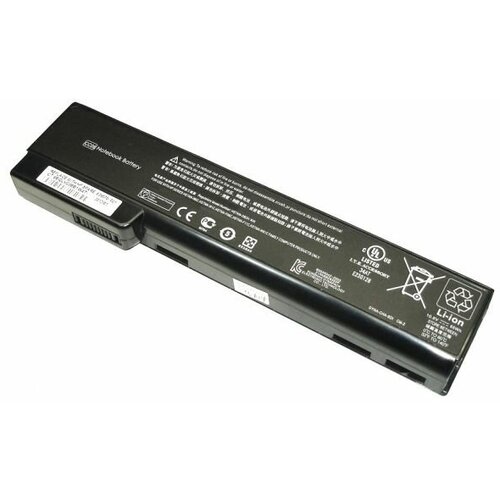 Аккумулятор QK642AA для ноутбука HP EliteBook 8460p 10.8V 4400mAh черный аккумулятор усиленный для ноутбука hp elitebook 8470p 8470w 8560p 8570p probook 6360b 6460b 6465b 6470b 631243 001 qk643aa повышенной емкости 6600 mah