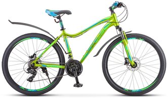 Горный (MTB) велосипед STELS Miss 6000 D 26 V010 (2020) желтый/зеленый 17" (требует финальной сборки)