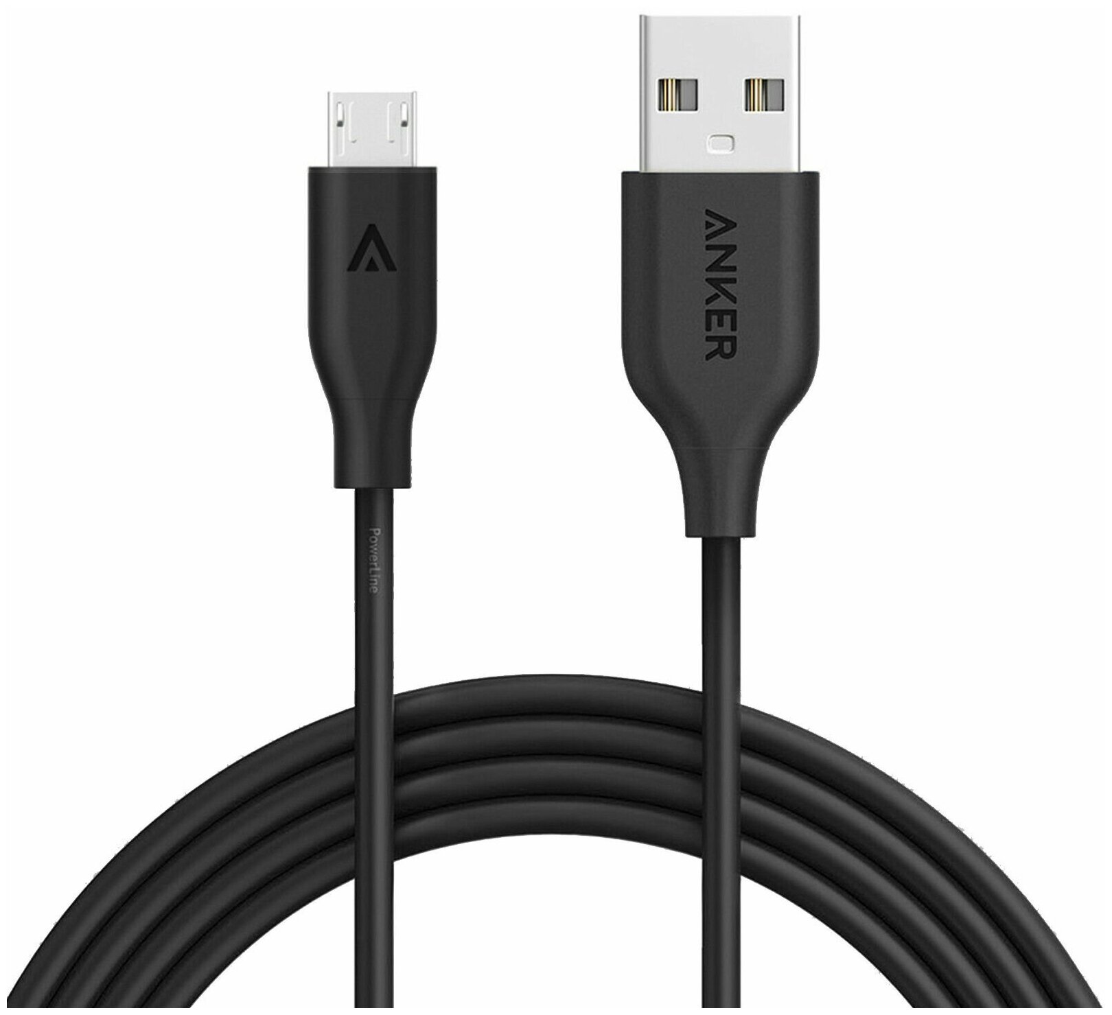 Anker Кевларовый кабель Anker PowerLine Micro USB 3 метра Black черный A8134H12