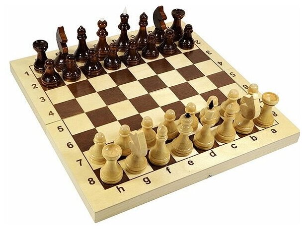 Игра настольная "Шахматы" деревянные (Поле 29 см*29 см)