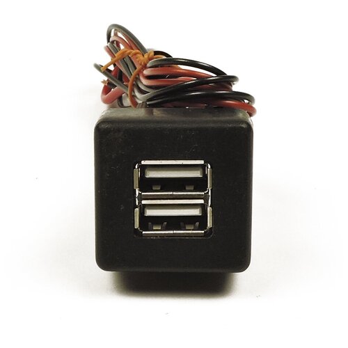 USB зарядное устройство в кнопку 2 гнезда 3А ВАЗ 2110, 2111, 2112 со старой панелью