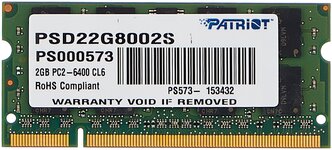 Лучшие Оперативная память DDR2 2 Гб SODIMM 800 МГц 6400 Мб/с