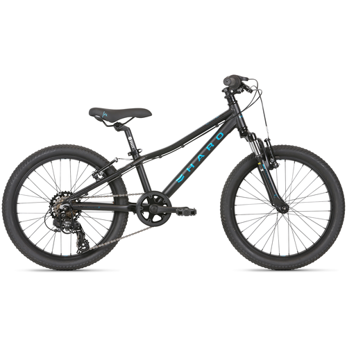 фото Подростковый горный (mtb) велосипед haro flightline 20 (2021) matte black/metallic blue (требует финальной сборки)