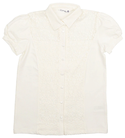 Школьная блуза Белый Слон, размер 134, белый