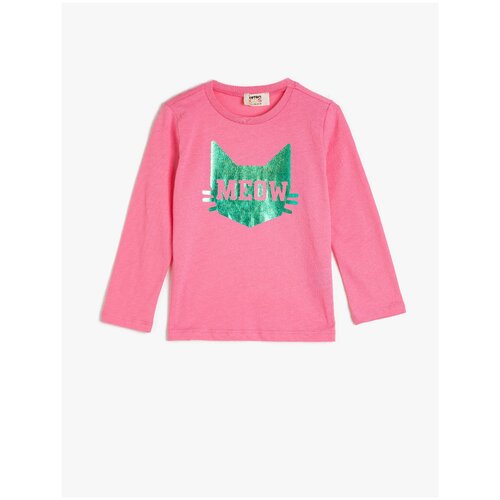 фото Лонгслив koton, размер 4-5 лет (104-110), розовый