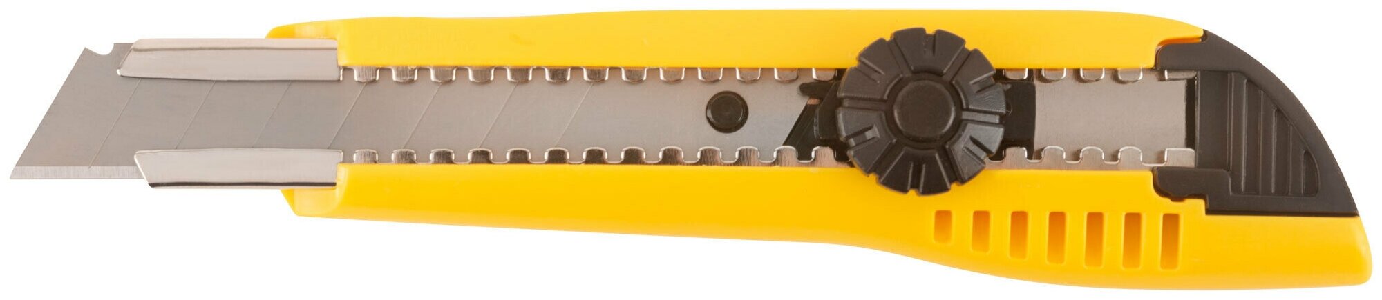 Нож технический 18 мм усиленный пластиковый, вращ. прижим 10242