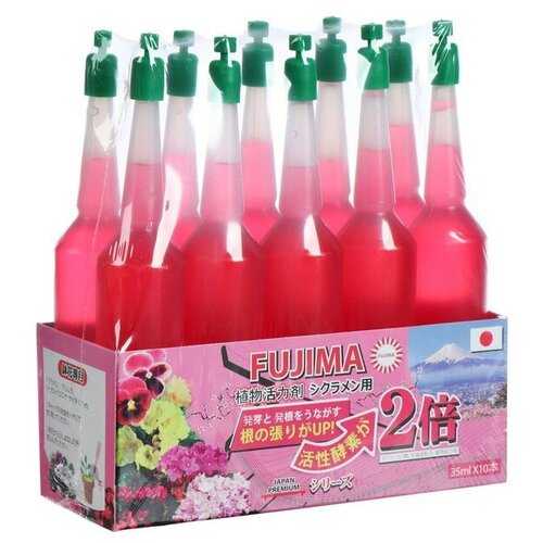 Удобрение Японское FUJIMA для цветущих (активация цветения), розовый, 35 мл, 10 шт (набор) 4902072
