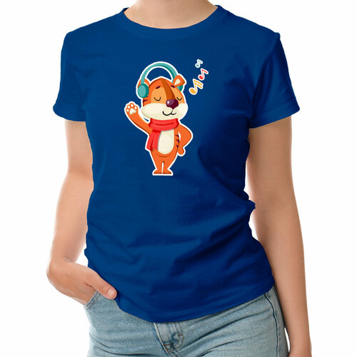 фото Футболка roly, размер l, синий