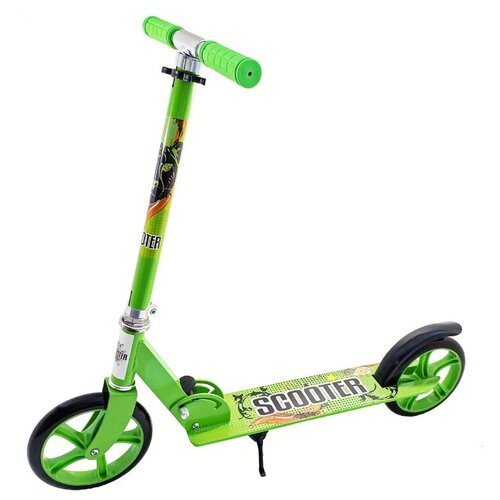 фото Самокат детский городской scooter wind зеленый