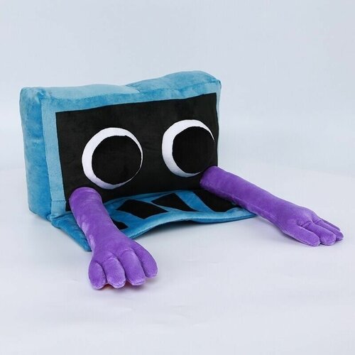 Мягкая игрушка Фиолетовый радужный друг из игры Roblox Радужные друзья (Rainbow friends), плюшевая игрушка монстр Purple для детей 25 см.
