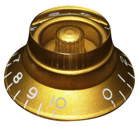 Hosco H-KG-160I ручка потенциометра Les Paul (дюймовый размер), конус, Gold