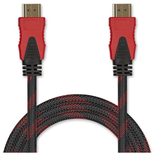 Кабель Jet.A HDMI-HDMI (JA-HD9), 1.5 м, черный/красный