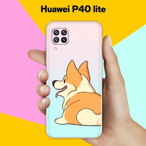 Силиконовый чехол Корги на Huawei P40 Lite силиконовый чехол корги узором на huawei p40 lite