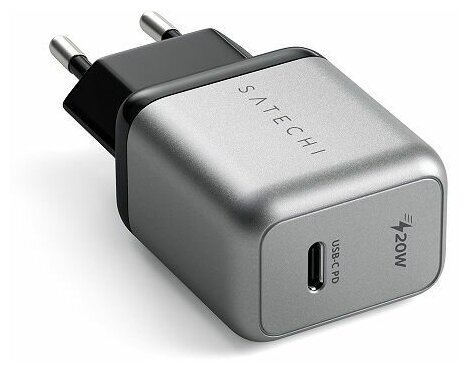 Зарядное устройство сетевое Satechi ST-UC20WCM-EU 20W USB-C PD Wall Charger - Space Gray