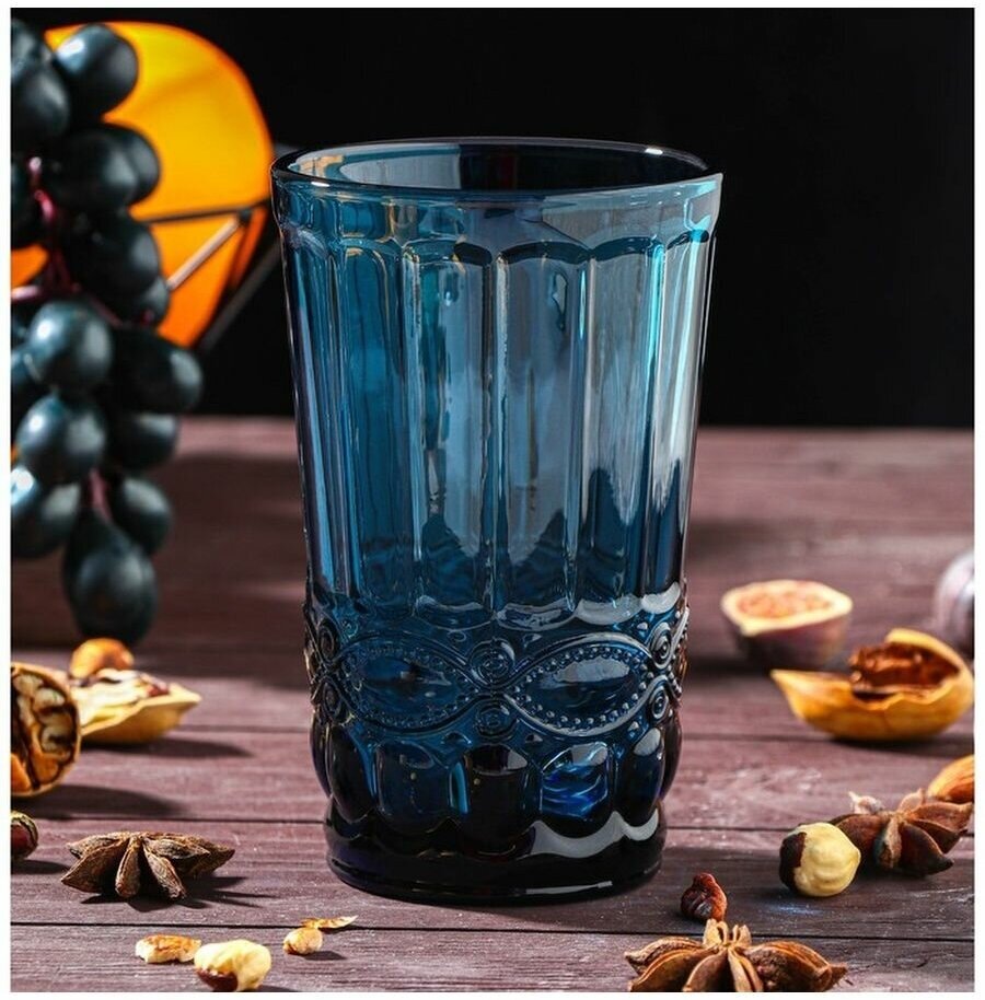 фото Стакан Magistro «Ла-Манш», 350 мл, 8×8×12,5см, цвет синий