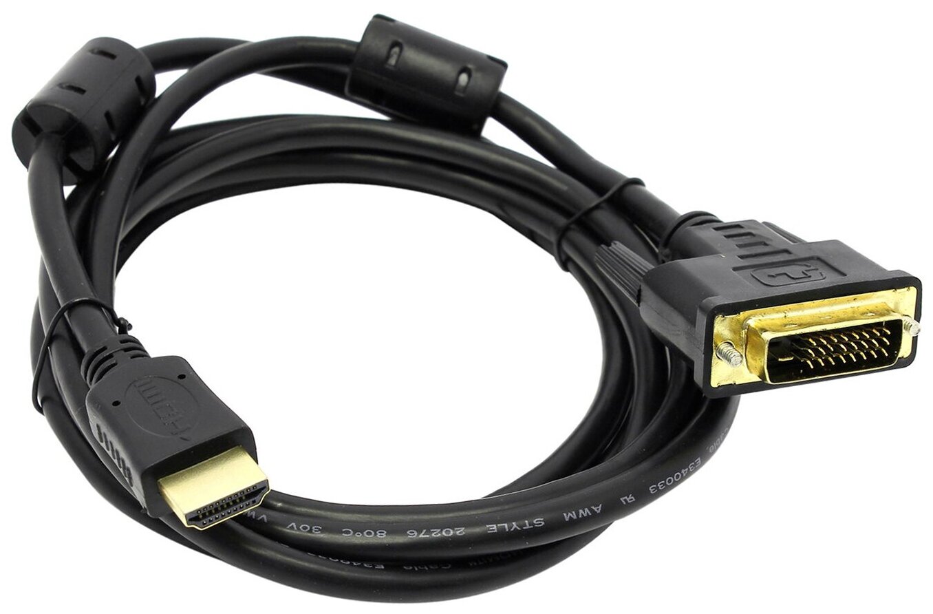 кабель переходник DVI-D - HDMI 3 метра, 5bites - фото №2